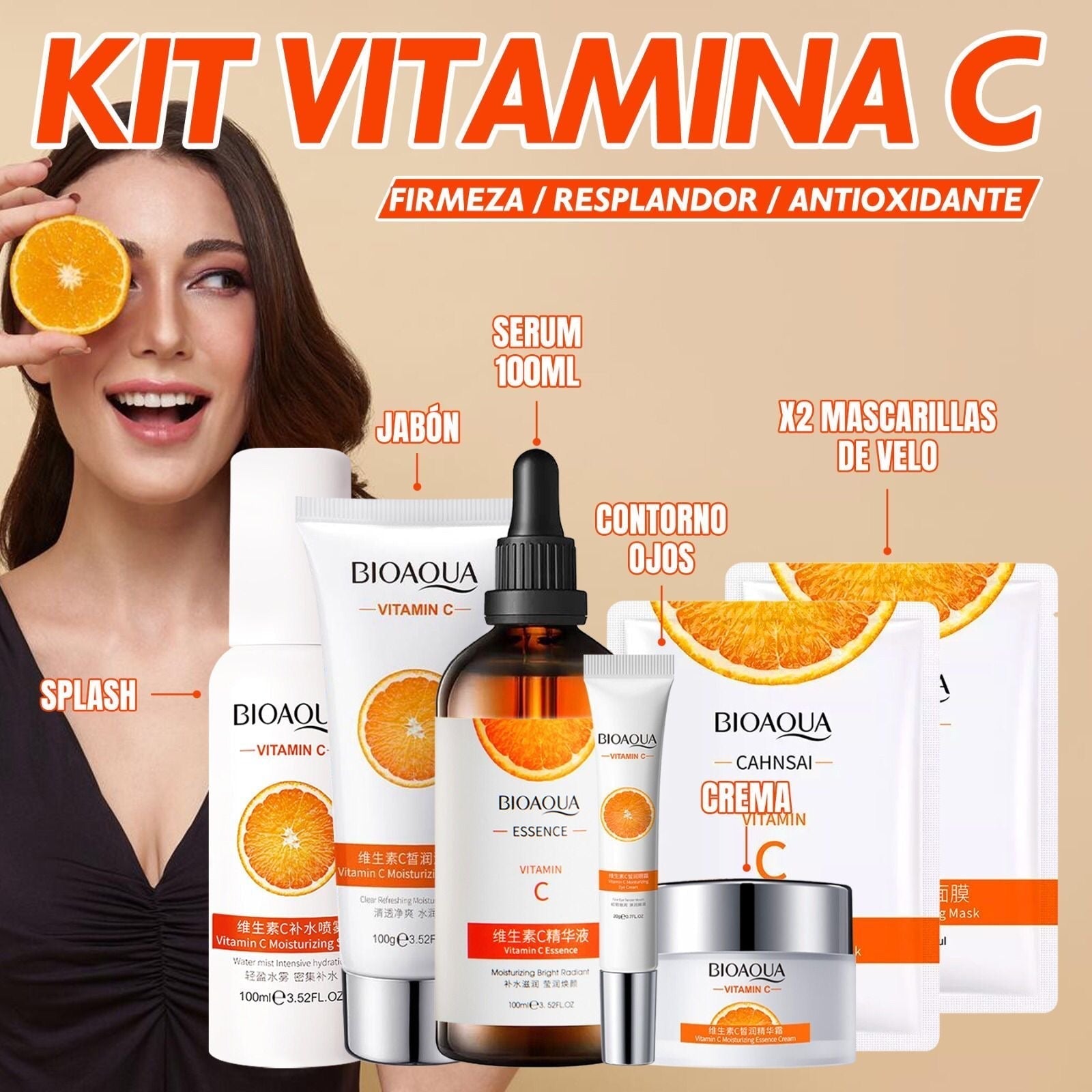 ¡DESCUBRE LA CAJA DE LUJO VITAMINA C BIOAQUA! 💎 ¡ENVÍO GRATIS HOY!